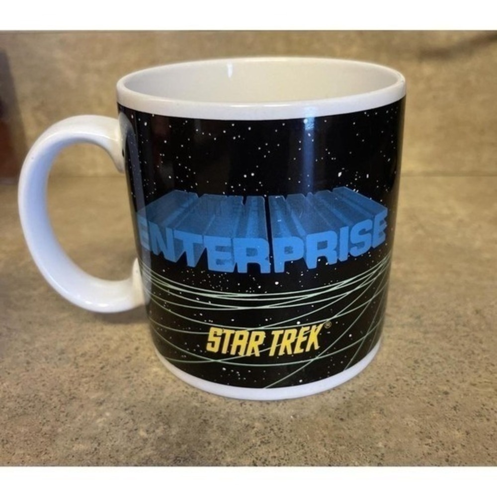 Vintage 1991 Star Trek Starship Enterprise Mug Susie Morton Hamilton Gifts